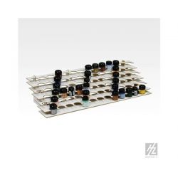 HobbyZone: Postazione modulare EXTRA LARGE per 81 boccette di colore diametro 36mm. Dimensioni cm 60x23x14