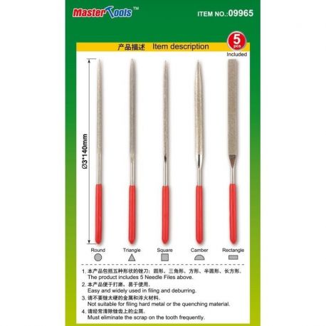 MASTER TOOLS 09965- Set lime diamantate