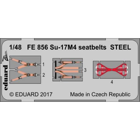 Eduard FE856 Su-17M4 seatbelts STEEL 1/48