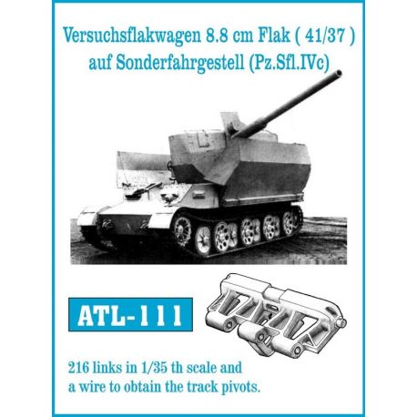 FRIULMODEL ATL-111 Versuchsfakwagen 8.8 cm Flak (41/37) auf Sonderfahrgestell (Pz.Sfl.IVc)