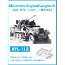 FRIULMODEL ATL-112 Mitteleler Zugkraftwagen 5t ( Sd. Kfz. 6-6/2 - DIANA)