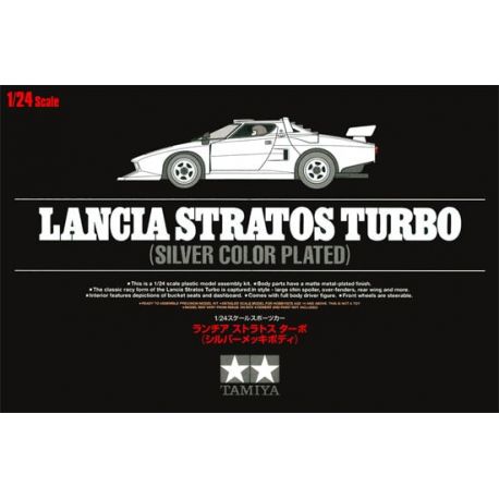 Tamiya 25418 Lancia Stratos Turbo Silver Color Plated