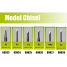 Master Tools 09925 Model Chisel F3- 3x3mm