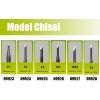 Master Tools 09927 Model Chisel R2- 3mm