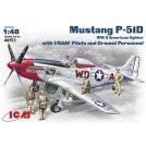 ICM 48153 Mustang P-51D with USAAF Pilots and Ground Personnel