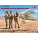 ICM 32106 British Pilots in Tropical Uniform (1939-1943) (3 figures) 1/32