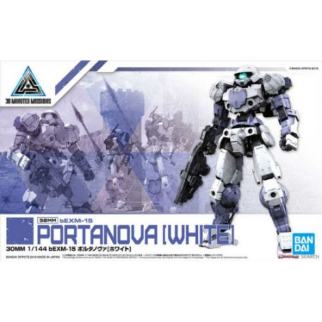 30 MINUTE MISSIONS 12 PORTANOVA WHITE 30MM bEXM-15 BANDAI 5058838