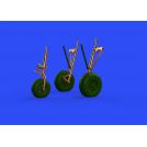 BRASSIN 648521 P-38F/ G undercarriage legs BRONZE 1/48