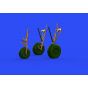 BRASSIN 648521 P-38F/ G undercarriage legs BRONZE 1/48