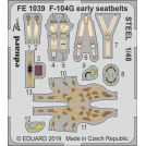 EDUARD FE1039 F-104G early seatbelts STEEL 1/48