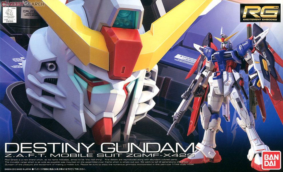 BANDAI 41858 RG GUNDAM DESTINY 1/144 - CMMODELLISMO