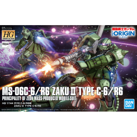 BANDAI HG ZAKU II TYPE C-6 R6 1/144