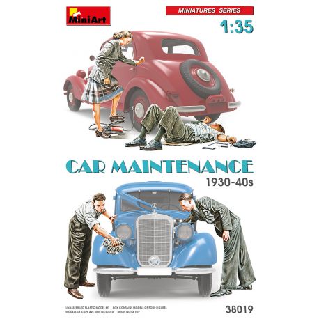 MINIART 38019 CAR MAINTENANCE 1930-40s