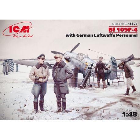 ICM 48804 Bf 109F-4 with German Luftwaffe Personnel 1/48