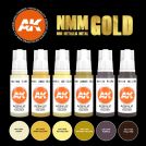 AK INTERACTIVE 3rd Generation- NMM (NON METALLIC METAL) GOLD set