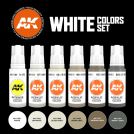 AK INTERACTIVE 3rd Generation- WHITE COLORS SET