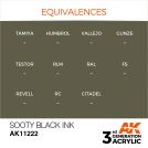 AK INTERACTIVE 3rd Generation Sooty Black INK 17ml