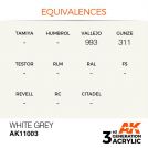 AK INTERACTIVE: colore acrilico 3rd Generation White Grey 17ml