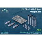 INFINITY MODELS- SB2C-4 Helldiver weapon set (bomb and rockets)