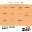 AK INTERACTIVE 11052 Basic Skin Tone 3rd Generation