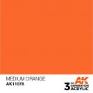 AK INTERACTIVE: colore acrilico 3rd Generation Medium Orange 17ml