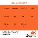 AK INTERACTIVE: colore acrilico 3rd Generation Medium Orange 17ml