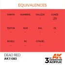 AK INTERACTIVE: colore acrilico 3rd Generation Dead Red 17ml