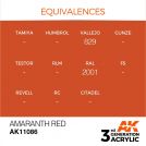AK INTERACTIVE: colore acrilico 3rd Generation Amaranth Red 17ml