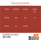AK INTERACTIVE: colore acrilico 3rd Generation Bordeaux Red 17ml