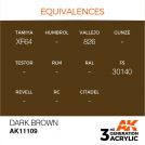 AK INTERACTIVE: colore acrilico 3rd Generation Dark Brown 17ml