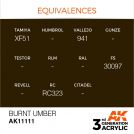 AK INTERACTIVE: colore acrilico 3rd Generation Burnt Umber 17ml