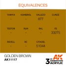 AK INTERACTIVE: colore acrilico 3rd Generation Golden Brown 17ml