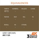 AK INTERACTIVE: colore acrilico 3rd Generation Grey-Brown 17ml