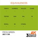 AK INTERACTIVE: colore acrilico 3rd Generation Frog Green 17ml