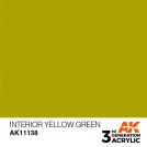 AK INTERACTIVE: colore acrilico 3rd Generation Interior Yellow Green 17ml