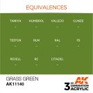 AK INTERACTIVE: colore acrilico 3rd Generation Grass Green 17ml