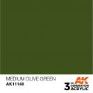 AK INTERACTIVE: colore acrilico 3rd Generation Medium Olive Green 17ml