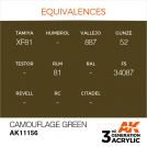 AK INTERACTIVE: colore acrilico 3rd Generation Camouflage Green 17ml