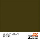 AK INTERACTIVE: colore acrilico 3rd Generation US Dark Green 17ml