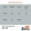 AK INTERACTIVE: colore acrilico 3rd Generation Spectrum Blue 17ml
