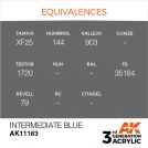 AK INTERACTIVE: colore acrilico 3rd Generation Intermediate Blue 17ml