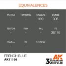 AK INTERACTIVE: colore acrilico 3rd Generation French Blue 17ml