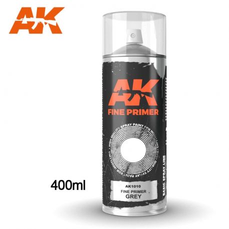AK INTERACTIVE 1010 Fine Primer Grey Spray 400 ml