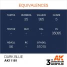 AK INTERACTIVE: colore acrilico 3rd Generation Dark Blue 17ml