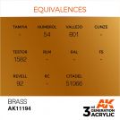 AK INTERACTIVE: colore acrilico 3rd Generation Brass 17ml