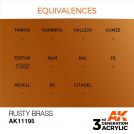AK INTERACTIVE: colore acrilico 3rd Generation Rusty Brass 17ml