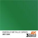 AK INTERACTIVE: colore acrilico 3rd Generation Emerald Metallic Green 17ml