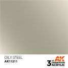 AK INTERACTIVE: colore acrilico 3rd Generation Oily Steel 17ml
