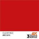 AK INTERACTIVE: colore acrilico 3rd Generation Clear Red 17ml