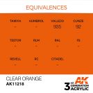 AK INTERACTIVE: colore acrilico 3rd Generation Clear Orange 17ml